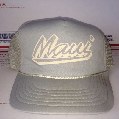 Hawaiian Head Wear MAUI hat Cap Hawaii Beach Island city Town vacation 1990s    eb-89116154